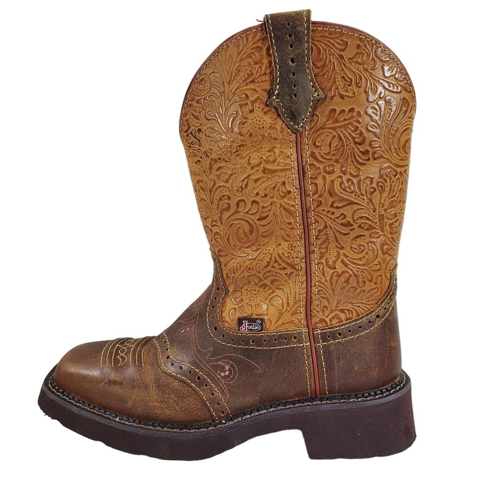 Women's Justin Western Boots Starlina Cowboy Boots Size 8.5